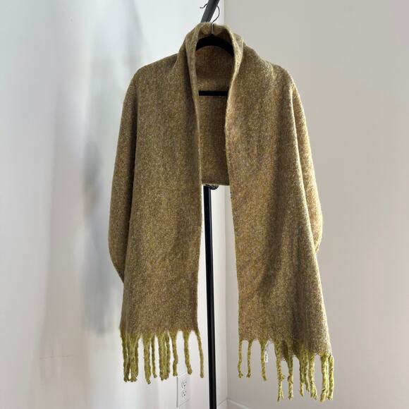 Urban Outfitters Accessories - Urban Outfitters Fringe Scarf In Green Yellow Multi NEW